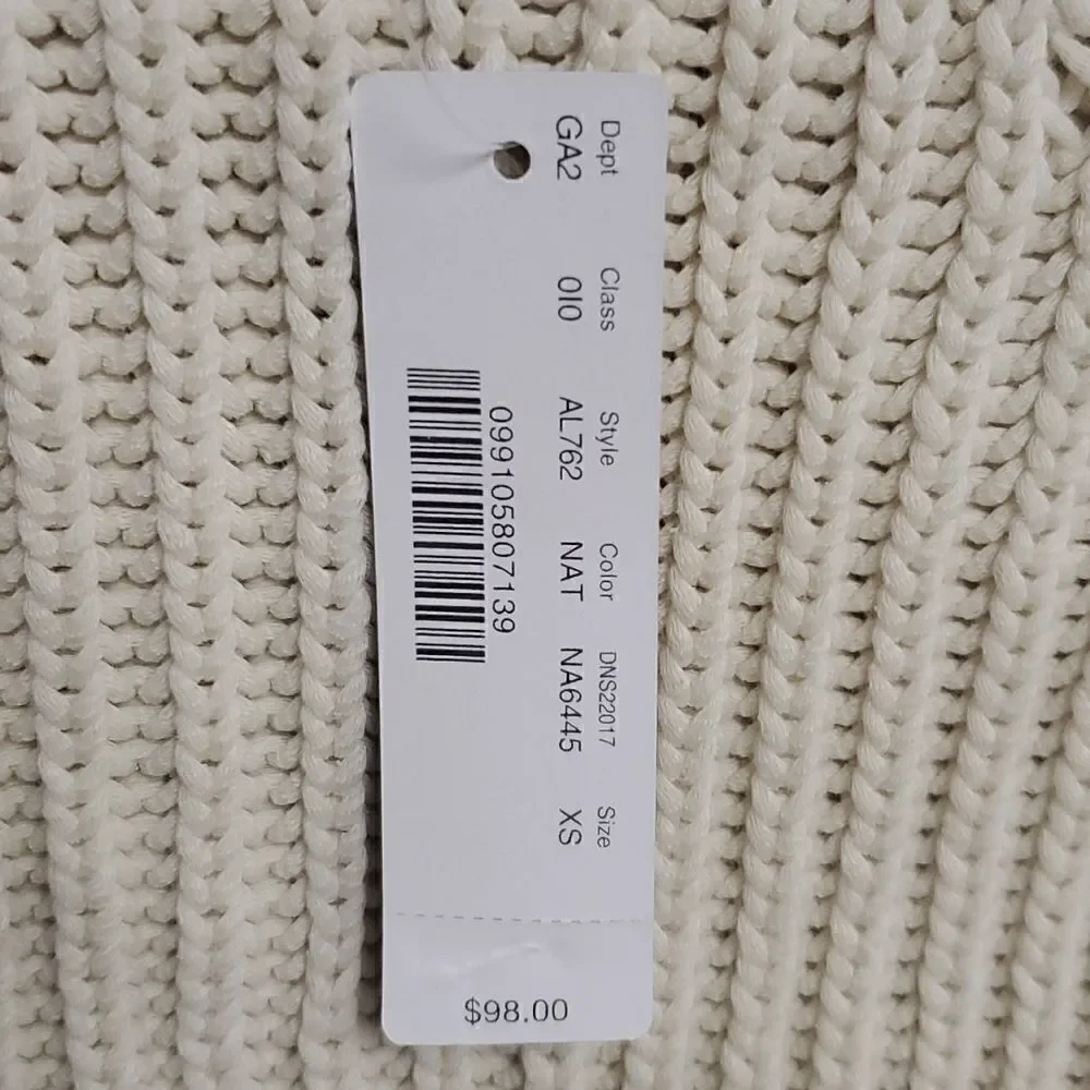‎J. CREW Ribbed Crew Neck Chunky Sweater - Size X-Small (NWT)